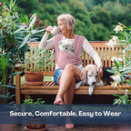 Dog Carriers for Small Dogs, Front Facing Dog Sling Carrier, Hands Free Cat Carrier, Size Adjustable, Reducing Back Pain, Premium Cotton, Safe and Soft Dog Carrier (Regular, Light Pink)