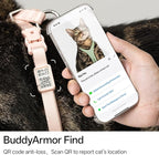 Escape Proof Cat Harness Anti-Choke Quick Release Adjustable QR Code Soft Nylon Durable Lightweight Figure 8 Cat Harness Anti Escape for Kitten Small Medium Large Cats (Blush Pink, M)