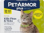 PetArmor Plus Flea and Tick Prevention for Cats, Cat Flea and Tick Treatment, 12 Doses, Waterproof Topical, Fast Acting, Cats Over 1.5 lbs