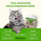 Animal Essentials Plant Enzyme & Probiotics - Digestive Enzymes for Dogs & Cats, Probiotics, Digestive Supplement, Veterinarian Recommended - 10.6 Oz