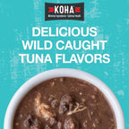 KOHA Poké Bowl Cat Variety Pack, Wet Cat Food in Gravy - 7 Flavors - Tuna Combinations of Salmon, Chicken, Lamb, Duck, Shrimp, and More - 3 oz Pouches, Pack of 12