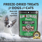 Northwest Naturals Raw Rewards Freeze-Dried Lamb Liver Treats for Dogs and Cats - Bite-Sized Pieces - Healthy, 1 Ingredient, Human Grade Pet Food, All Natural, Proudly Made in USA, 3 Oz (Pack of 3)
