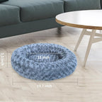 Heated Cat Beds for Indoor Cats Warming Cat Beds Super Soft Machine Washable Thermo Kitty Electric Heating Bed 19 Inches Round