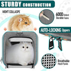 Pet Carrier for Large Cats 20 lbs+ / Soft Sided Small Dog Travel Carriers Top Load/Collapsible Carrier Bag for Big Cat / 2 Kittens Sturdy Transport Carriers Long Trips/Medium Cats 15 pounds
