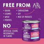 Stella & Chewy's Carnivore Cravings Purrfect Paté - Premium Grain-Free Wet Cat Food - Tuna & Pumpkin Recipe - High Protein with Bone Broth - Perfect for Picky Eaters - 5.2oz Cans (24 Pack)