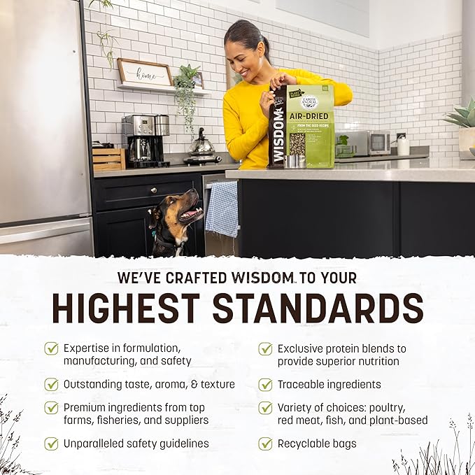 Earth Animal Wisdom Air Dried Dog Food | From The Seed Recipe Premium Natural Dog Food | Plant-Based | All Breeds & Ages | Made in The USA | 2 Pound Bag