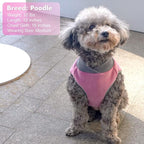 cyeollo 2 Pack Fleece Dog Sweater with Reflective Stripe Pullover Sweatshirt Stretchy Lightweight Sweaters Dog Clothes Coats for Small Dogs Girl Size M Pink & Grey