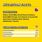 Temptations Creamy Puree Squeezable Lickable Wet Cat Treat with Cheese, 0.42 oz. Tubes, 16 Count