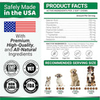 Hemp Calming Chews for Dogs - Advanced Dog Calming Chews - 170 Treats - Anxiety Relief Treats - Hemp Oil - Separation Aid, Stress, Hip and Joint Supplement for Canine Health Support - Beef Flavor