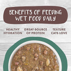 Weruva Classic Cat Stews!, Simmer Down with Turkey, Chicken & Salmon in Gravy, 3oz Pouch (Pack of 12)