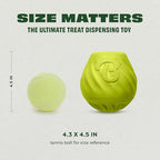 Benebone Pawbler - Natural Rubber Interactive Enrichment Treat and Kibble Dispensing Dog Toy – Great for Boredom - Medium/Large