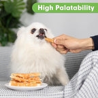 MON2SUN Rawhide Free Dog Treats, 4 Inch Chicken Wrapped Cod Fillet Dog Snacks for Small Dogs, Soft and Training Treats, 10.58oz (30 Count-Pack of 1)