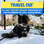 Travel Cat The Emerald Explorer Limited Edition Green Harness and Leash Set - Adjustable Fit Mesh Cat Harness with Reflective Strap - Escape Proof Harness for Cats, Kitten (Large)