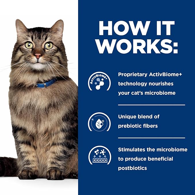 Hill's Prescription Diet Gastrointestinal Biome Digestive/Fiber Care Chicken & Vegetable Stew Wet Cat Food, Veterinary Diet, 2.9 oz. Cans, (Pack of 24)