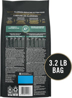 Purina Pro Plan LiveClear Dry Cat Food for Kittens Cat Allergen Reducer Chicken and Rice Formula - 3.2 lb. Bag