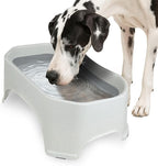 Neater Pet Brands Extra Large Water Bowl for Dogs, Outdoor Dog Water Bowl (2.25 Gallon Extra-Large Capacity), Big Trough Style Food Dish for Indoors or Outside, No Spill Large Dog Bowls, Vanilla Bean