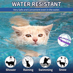 4 Pack Flea Collar for Cats, 32 Months Flea and Tick Prevention for Cat, Waterproof Cat Flea Collar, Natural Flea Treatment, Adjustable Fleas and Ticks Collars for Cats Kittens(Grey&Purple)