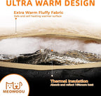 Self Warming Cat Mat Self Heating Cat Bed 24" x 18" Thermal Cat Mat Extra Warm Dog Bed Cat Beds for Indoor and Outdoor Cats Pet Heating Pad for Kittens Small Puppy Pets with Washable Removable Cover