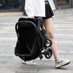 Dog Cat Stroller, Suitable for Dogs and Cats Weighing No More Than 66 Pounds, Foldable 4 Wheels Pet Strollers, Travel Small Dog Pet Stroller with 4 Wheels (Black)