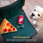 Huxley & Kent Funny Dog Toy w/Squeaker – Power Plush Squeaky Dog Toys for Small, Medium & Large Dogs – Soft Stuffed Animal for Indoor Play & Fetch - Dr Pooper, Small