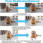 Custom Engraved Dog Memorial Stone - Durable Black Granite Pet Grave Marker with Photo, Personalized Pet Loss Gift for Dogs, Cats - Memorial Plaque for Garden or Indoor Use