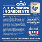 Dave's Pet Food Grain Free Wet Dog Food (95% Chicken & Chicken Liver), Made in USA Single-Source Protein, Limited Ingredients, 12.5 oz Cans (12 Pack)