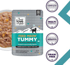 I and love and you Feed Meow Tummy Wet Cat Food - Tuna + Pumpkin - Digestion Support, Grain Free, Shredded, 3oz Pack of 12