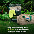 TiCK MiTT Yellow Tick Removal Glove for Humans & Pets - Safely Remove Ticks Effortlessly, Chemical-Free, Durable, Portable Tick Management Tool for Outdoor Adventures & Everyday Use