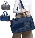 Dog Sling Carrier for Small Dogs – Pet Shoulder Bag with Safety Strap, Breathable Dog Pouch Carrier for Puppies and Cats – Soft Hands-Free Dog Carrier for Travel, Hiking, Shopping