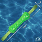 Playology Hound2O Dog Toys | Floating Tug Stick for Tug of War | Green Outdoor Toy - Easy to Clean and Made from Non Toxic Materials