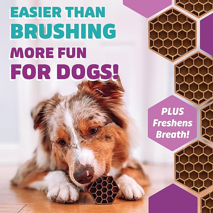Dog Dental Treats – Vet VOHC Approved – Delicious Chicken Protein – Removes Tartar with Cleaning Comb Shape – Dental Dog Treats for Large Dogs (36oz, 27 Count)