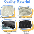 Washable Orthopedic Large Dog Bed - Dog Beds Large Sized Dogs with Removable Cover Waterproof Orthopedic XL Pet Bed with Bolster