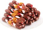 Dog Treats Training Snacks Triple Flavored Rawhide Dog Kabobs 1lb/454g