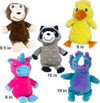 Jalousie Multipack Dog Squeaky Toys Strong Almost Indestructible, with Added Liner for Longer Play Dog Chew Toys (Medium Breeds - 5 Pack Dotted)