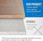 2 in 1 Cat Scratcher Cardboard Lounge Bed, Cat Scratching Board, Durable Board Pads Prevents Furniture Damage,Large