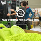 WEST PAW Zogoflex Tux Treat Dispensing Dog Chew Toy – Interactive Chewing Toy for Dogs – Dog Games for Aggressive Chewers, Fetch, Catch – Holds Kibble, Treats, Small 4", Granny Smith