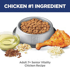 Hill's Science Diet Senior Vitality, Senior Adult 7+, Senior Premium Nutrition, Dry Cat Food, Chicken & Rice, 6 lb Bag