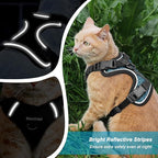 Cat Harness and Leash for Walking Escape Proof Soft Adjustable Cat Leash Breathable Honeycomb Structure Comfortable Vest Easy to Wear Kitten Harness for Outdoor Travel, Honeycomb Blue, XS