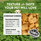 Northwest Naturals Raw Rewards Freeze-Dried Cheddar Cheese Treats for Dogs and Cats - Bite-Sized Pieces - Healthy, 1 Ingredient, Human Grade Ingredients, Natural, Proudly Made in USA, 6 Oz (Pack of 3)