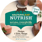 Nutrish Rachael Ray Grain Free Wet Cat Food, Chicken & Liver Recipe, 2.8 oz. Cup, 24 Count