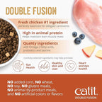 Catit Recipes Double Fusion Adult Cat Food – Chicken Recipe, High-Protein, Freeze-Dried Raw Toppings, No by-Products, Minimally Processed for Optimal Nutrition, 4 lb