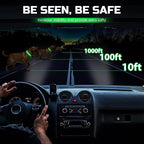 Light Up Dog Collar Rechargeable, LED Glow Collar in Dark with 3 Flash Mode for Outdoor Night Walking Visible Safe, Adjustable Waterproof Dog Light for Small Medium Large Breed, Green, M