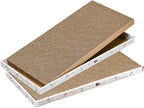 Cat Scratcher Cardboard with Box Durable Corrugate Scratching Kitty Sofa Lounge Bed Reversible Catnip Included for Indoor Cats, Scratching Pad, Can be Assembled, Double-Sided Design, Large (Box,2pcs)