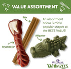 Whimzees Wellness Variety Pack Dog Dental Treats, Natural Chews, Medium Size, (28 Count)
