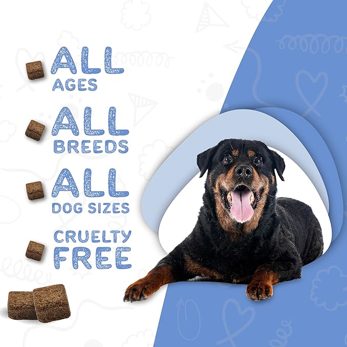 waggedy Calm with Melatonin - Calming Chews for Dogs to Manage Stress & Anxiety Relief — Pet Calming Treats for Travel, Fireworks & Separation — Dog Supplements & Vitamins (60 Chews)