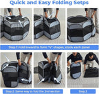 2-in-1 XLarge Cat Playpen, Detachable into 2 Separate Playpens with Additional 2 Doors, Portable Dog Playpen Cat Tent Enclosure for Kitten and Puppy Indoor Outdoor Use(L)