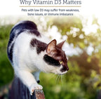 Rx Vitamins Rx D3 - Cat & Dog Vitamins Liquid D3 Drops in MCT Oil - Vitamin D for Dogs & Cats to Manage Deficiency - Aids in Dog Immune Support and Calcium Absorption - Pet Vitamin D3-2oz