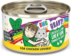 Weruva B.F.F. OMG - Best Feline Friend Oh My Gravy!, Chicken & Lamb Live N' Love with Chicken & Lamb in Gravy, 2.8oz Can (Pack of 12)