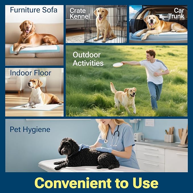 120 Count Super Absorbency Puppy Pads 22"x 22", Leakproof Quick Drying Dog Training Pee Pads, Puppy Pee Pads, Disposable Underpads Changing Pads for Baby, Puppy and Adults, 30 Count/Pack x 4 Packs