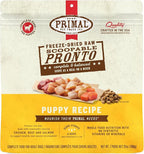 Primal Freeze Dried Puppy Dog Food, Pronto Mini Nuggets; Scoop & Serve, Complete & Balanced Meal; Also Use As Topper or Treat; Premium, Healthy, Grain Free, High Protein Raw Dog Food (25 oz)